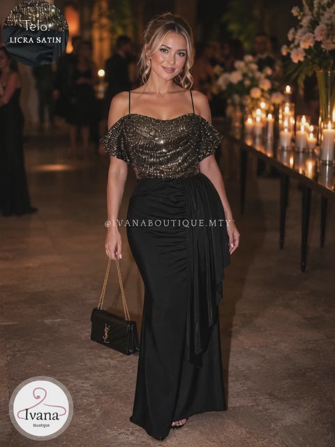 Maxi Vestido Bicolor